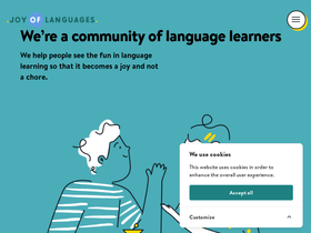 'joyoflanguages.com' screenshot