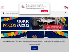 'freitasvarejo.com.br' screenshot