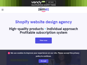 'zemez.io' screenshot