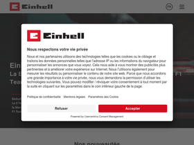 'einhell.fr' screenshot