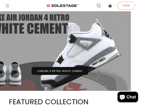 SoleStage homepage screenshot