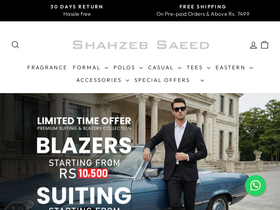 'shahzebsaeed.com' screenshot