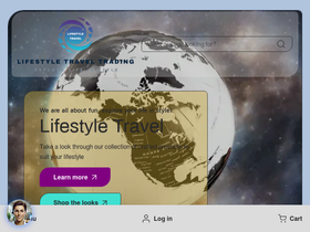 Lifestyletraveltrading homepage screenshot