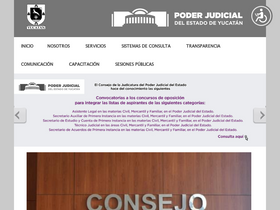 'poderjudicialyucatan.gob.mx' screenshot