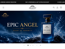 arafatscents.com homepage screenshot