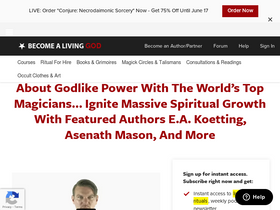 'becomealivinggod.com' screenshot