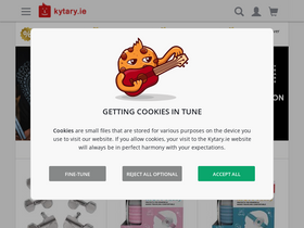 'kytary.ie' screenshot