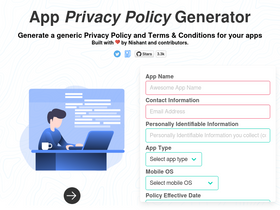 'app-privacy-policy-generator.firebaseapp.com' screenshot