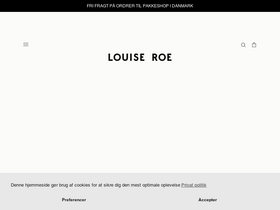 Louise Roe Copenhagen homepage screenshot