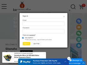 'keyestudio.com' screenshot