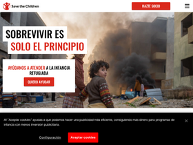 'savethechildren.es' screenshot