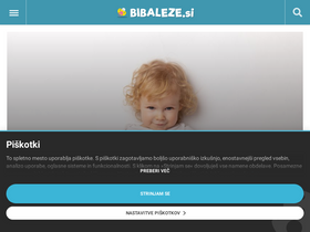 'bibaleze.si' screenshot