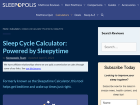 'sleepyti.me' screenshot