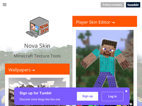 'novaskin.me' screenshot