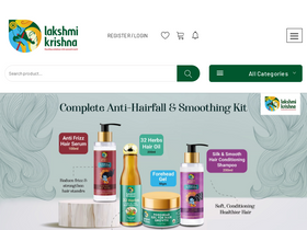 'lakshmikrishnanaturals.com' screenshot