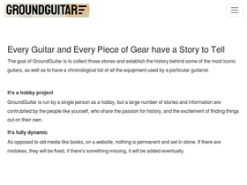 'groundguitar.com' screenshot