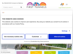 'firsttunnels.co.uk' screenshot