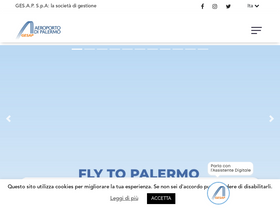 'aeroportodipalermo.it' screenshot