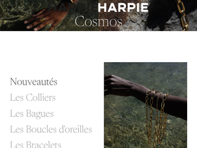 harpie-collection.com homepage screenshot