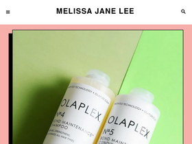 'melissajanelee.com' screenshot