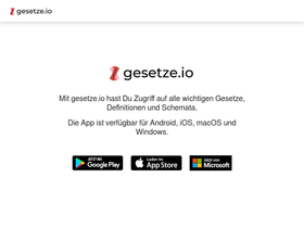 'gesetze.io' screenshot