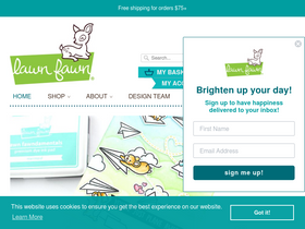 'lawnfawn.com' screenshot