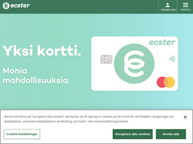 'ecster.fi' screenshot