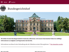 'bundesgerichtshof.de' screenshot