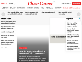 'closecareer.com' screenshot
