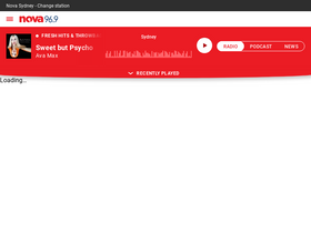 'novafm.com.au' screenshot
