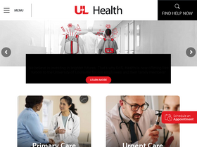 'uoflhealth.org' screenshot