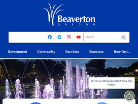 'beavertonoregon.gov' screenshot
