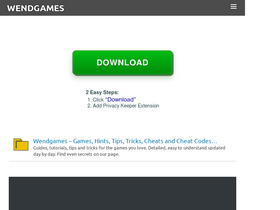 'wendgames.com' screenshot