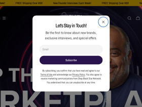 shopblackstarnetwork.com homepage screenshot