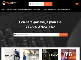 'keysforgames.es' screenshot
