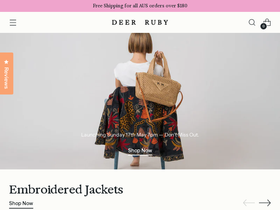 deerruby.com.au homepage screenshot
