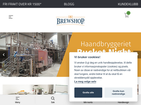'brewshop.no' screenshot