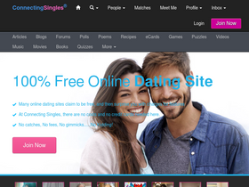 'connectingsingles.com' screenshot