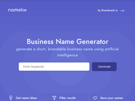 'namelix.com' screenshot