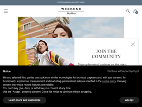 'weekendmaxmara.com' screenshot