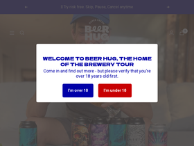 beerhug.com.au homepage screenshot