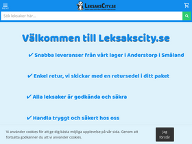'leksakscity.se' screenshot