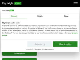 'flightright.de' screenshot