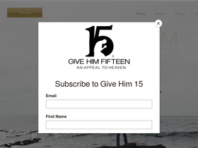 'givehim15.com' screenshot
