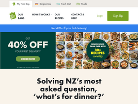 'myfoodbag.co.nz' screenshot