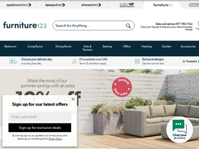 'furniture123.co.uk' screenshot