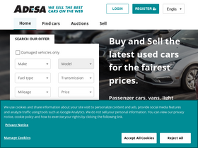 'adesa.eu' screenshot