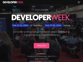 'developerweek.com' screenshot