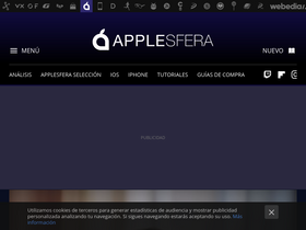 'applesfera.com' screenshot