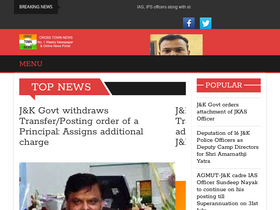 'crosstownnews.in' screenshot